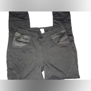 Stefano Di Roma Black Leggings - Large